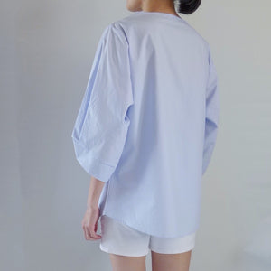 3/4 Sleeve Round Neck Blouse