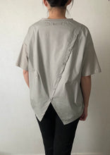 Load image into Gallery viewer, Back Button T-shirt Blouse (2 colors)