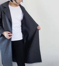 Load image into Gallery viewer, Raw Cut Wool Coat (more colors available)