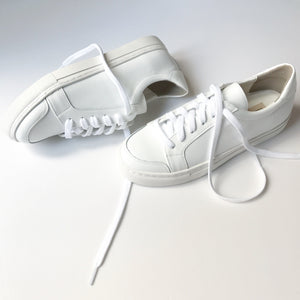 Simple White Leather Sneakers