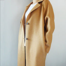 Load image into Gallery viewer, Raw Cut Wool Coat (more colors available)