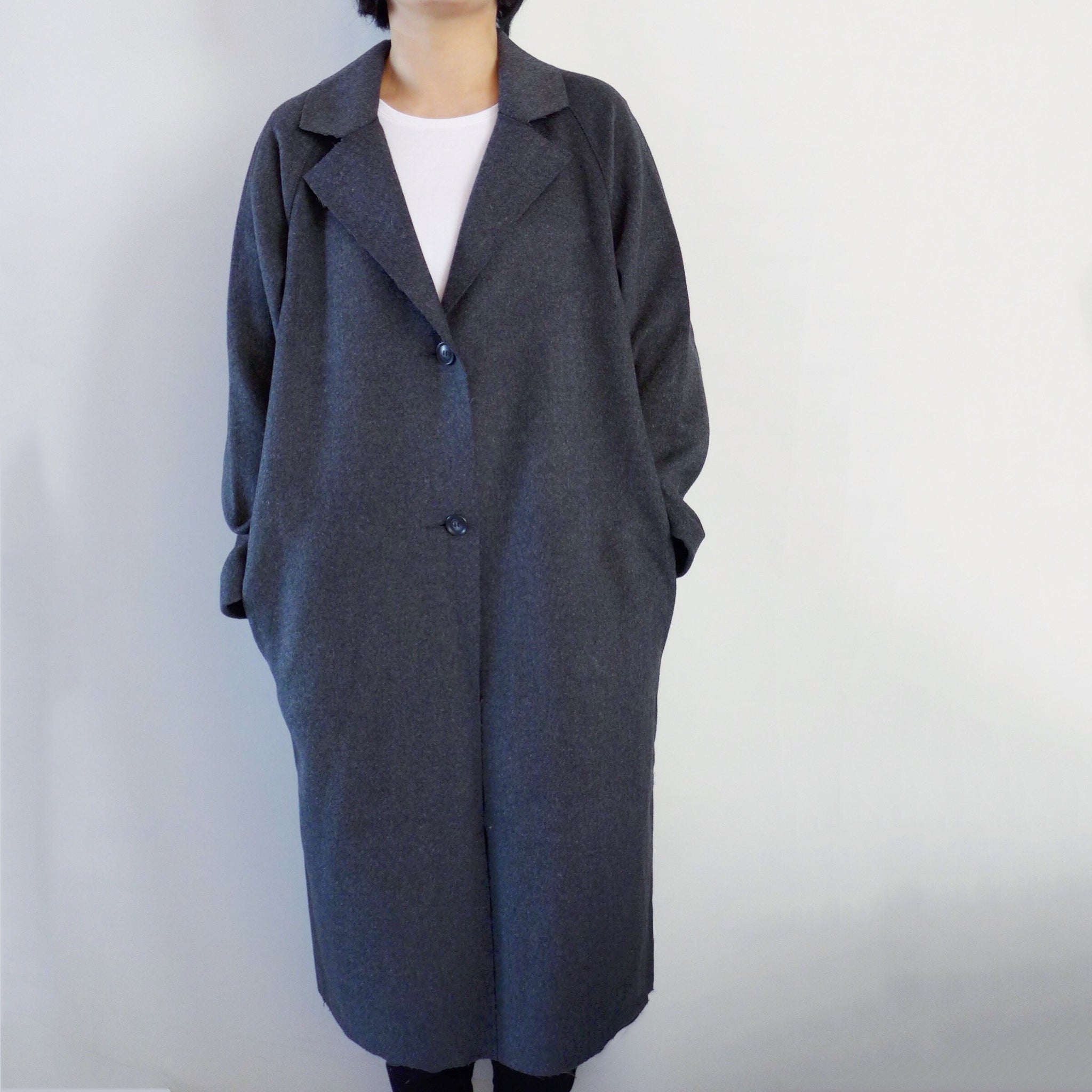 Raw Cut Wool Coat (more Colors Available), 41% OFF
