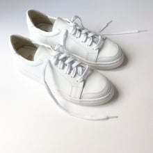 Load image into Gallery viewer, Simple White Leather Sneakers