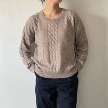 Load image into Gallery viewer, Round Neck Cable Knit