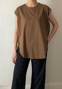 Round Neck Long Blouse (2 colors)