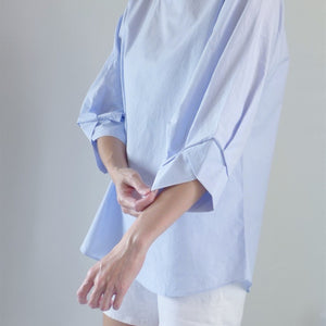 3/4 Sleeve Round Neck Blouse