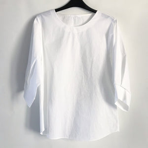 3/4 Sleeve Round Neck Blouse