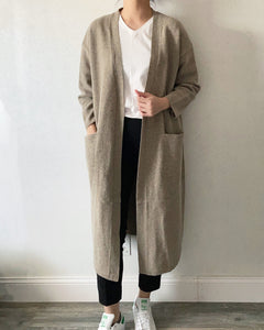 [NEW] Lambswool Long Cardigan