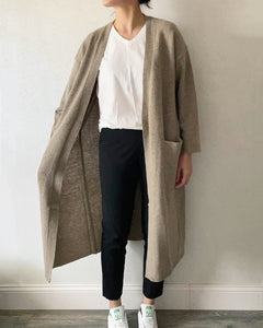 [NEW] Lambswool Long Cardigan