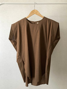 Round Neck Long Blouse (2 colors)