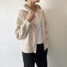 Load image into Gallery viewer, [NEW] Hooded Zip Up Cardigan