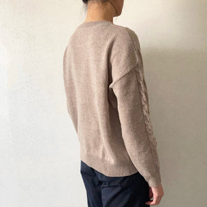 Round Neck Cable Knit