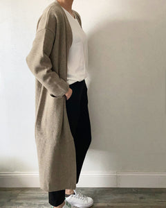 [NEW] Lambswool Long Cardigan