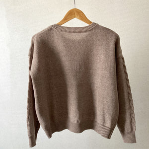 Round Neck Cable Knit